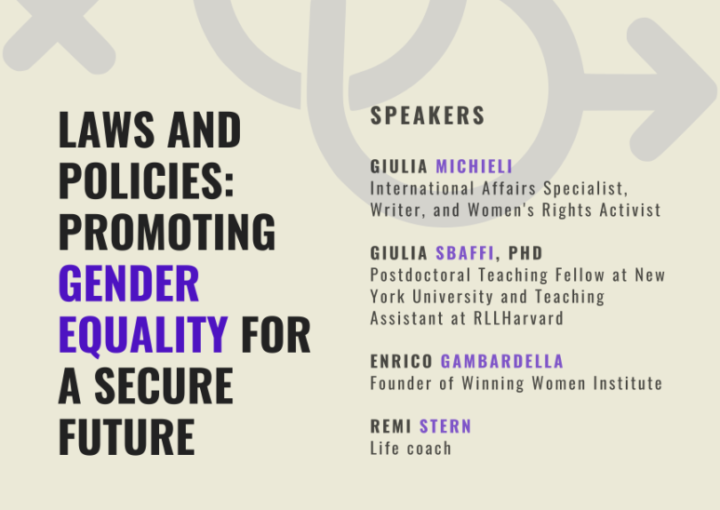 “Laws and Policies: Promoting Gender Equality for a Secure Future”