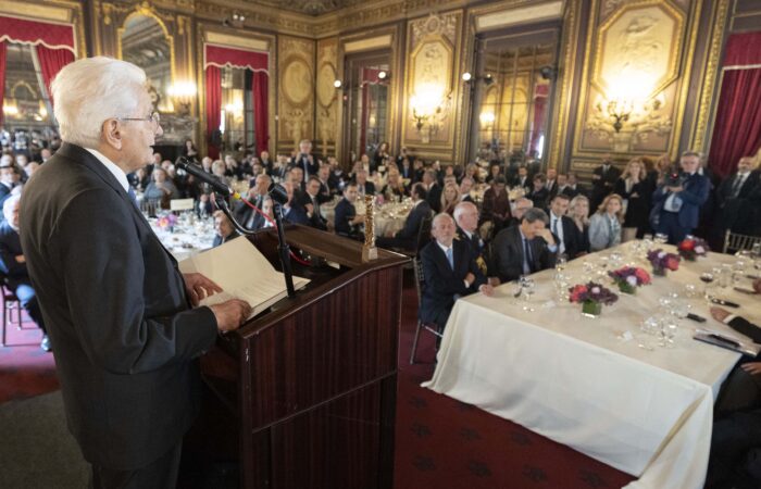 Il presidente della Repubblica Italiana, Sergio Mattarella al Metropolitan Club di New York