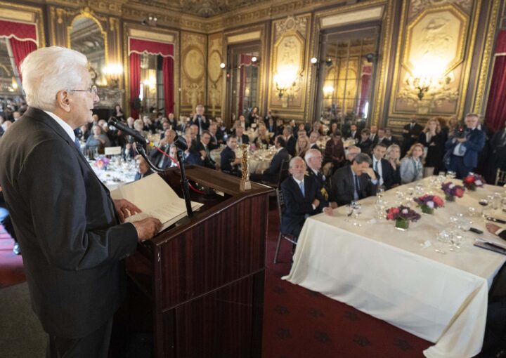 Il presidente della Repubblica Italiana, Sergio Mattarella al Metropolitan Club di New York